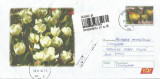 Romania, Flori 3, intreg postal circulat, 2008