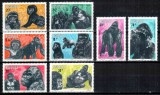 Ruanda Rwanda 1983, Mi #1242-1249 A**, fauna, gorile, MNH, cota 10 &euro;!, Nestampilat