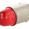 Lampă LED roşie 24V BA15D