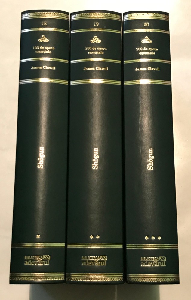 Shogun James Clavell, Colectia Adevarul, 3 Vol., Stare Foarte Buna