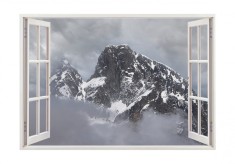 Autocolant decorativ, Fereastra, Natura si peisaje, Multicolor, 85 cm, 2267ST foto