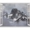 Autocolant decorativ, Fereastra, Natura si peisaje, Multicolor, 85 cm, 2267ST