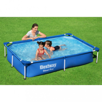 Bestway Piscina Steel Pro, 221x150x43 cm GartenMobel Dekor foto