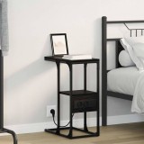 Noptieră Stejar negru 41.5 x 26 x 60.5 cm Lemn compozit