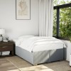 VidaXL Cadru de pat fără saltea, gri deschis, 120x200 cm, textil