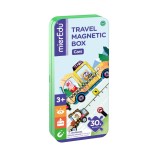 Cumpara ieftin Puzzle magnetic in cutie metalica, joc de potrivire si asociere - Masini