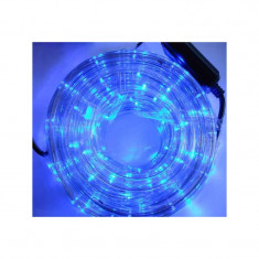 Instalatie Rola LED 10 m furtun luminos albastru + alimentator inclus foto