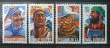 Statele Unite, SUA 1996, personalitati, eroi folk, serie completa MNH