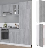 vidaXL Dulap de frigider &ldquo;Lyon&rdquo;, gri sonoma, 60x57x207 cm