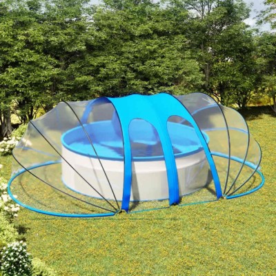 Cupolă pentru piscină, 620x410x210 cm, oval foto