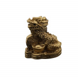 Statueta feng shui dragon cu harta bagua din rasina - 3cm, Stonemania Bijou