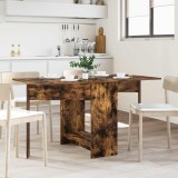 vidaXL Masă de dining 138 x 70 x 73,5 cm Lemn prelucrat Stejar fumuriu 8006075