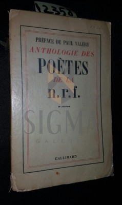 ANTHOLOGIE DES POETES DE LA N R F foto