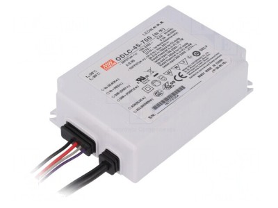 Alimentator LED 45W 38-64V 700mA IP67 foto