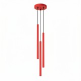 Lustră Suspendată Pastelo 3P Roșu
