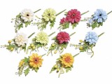 Cumpara ieftin Set 10 flori artificiale multicolore cm 22.5 H