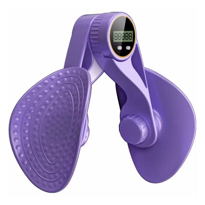 Dispozitiv de antrenat podeaua pelviana HAWIRE MTQ-208, solduri, picioare, coapse, fese, maini si spate, postpartum, Afisaj digital, Mov foto