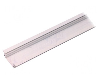 Profil Aluminiu &amp;Icirc;ncastrat GROOVE14 pentru Module LED Alb 2m foto