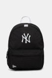 New Era rucsac culoarea negru, mic, neted, 60667092