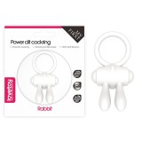 Inel Power Clit Cockring Silicon Alb