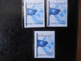 ONU-IN MEMORIAM -SET 3 SERII COMPLETE ALE ADM POSTALE-NESTAMPILATE