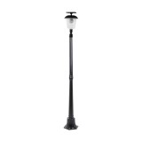 Lampa solara de tip stalp pentru gradina, Flippy, Alb Cald