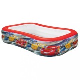 Piscina gonflabila Intex Cars 262x175x56 cm, multicolor, pentru copii +6 ani, cu kit reparatie