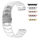 Curea polimer, compatibila cu Apple Watch 9|8|7|6|5|4|3|2|1 Series, 49mm|45mm|44mm|42mm, Transparent Effect