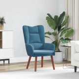 VidaXL Fotoliu de relaxare albastru 63 x 67 x 94 cm Catifea