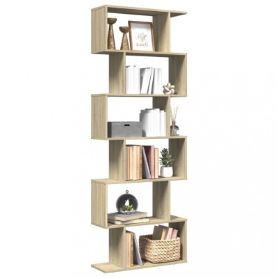 vidaXL Bibliotecă/separator 6 niveluri stejar sonoma 70x24x193 cm lemn foto