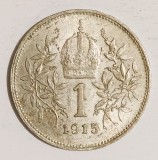 AUSTRIA 1 COROANA 1915 KRONE KORONA ARGINT XF ( CITITI VA ROG ENUNTUL DESCRIEREA )
