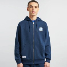 FC Chelsea hanorac de bărbați cu glugă Full Zip navy - S