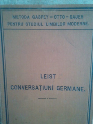 Ludovic Leist - Conversatiuni germane (1897) foto