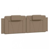 Cumpara ieftin Perna pentru tablie pat, Viana, cappuccino, 160 cm, piele artificiala