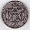 ROMANIA 5 LEI 1881 REGE, Argint