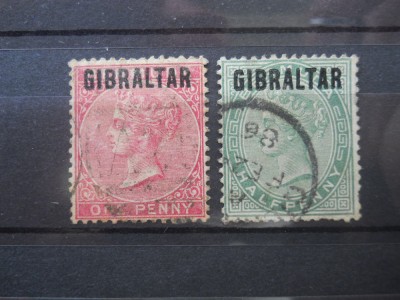 GIBRALTAR VICTORIA 1886 foto