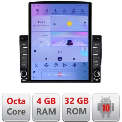 Navigatie Fiat 500L 2012-2017 H-500L ecran tip TESLA 9.7&quot; cu Android Radio Bluetooth Internet GPS WIFI 4+32GB DSP 4G O CarStore Technology