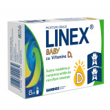 Linex Baby cu vitamina D3, 8ml, Sandoz