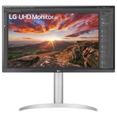 Monitor IPS LED LG 24 27UP850K-W, UHD 3840 x 2160, HDMI, DipslayPort, Pivot, Boxe Alb/Argintiu
