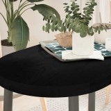 VidaXL Blat de masă maro &icirc;nchis 100x50x4 cm lemn masiv de stejar oval