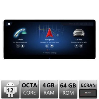 Navigatie Mercedes C W204 NTG4 2007-2011 ecran de 12.3 Android gps 4G 8+128 1920x720 CarStore Technology foto