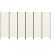 VidaXL Paravan cameră cu 6 panouri, alb crem, 300 x 180 cm