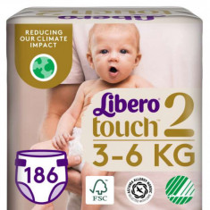 Libero Touch Jumbo Nadrágpelenka 3-6kg Newborn 2 (186db)