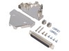 Conector D-Sub mamă ENCITECH 62 pini, pe cablu, ecranat, negru, lipire