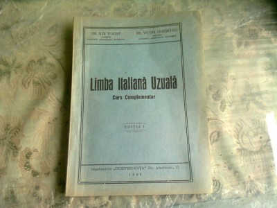 LIMBA ITALIANA UZUALA, CURS COMPLEMENTAR - ILIE TCACIUC foto