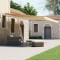 Gossi copertina autonoma retractabila automat galben&amp;alb 450x300 cm
