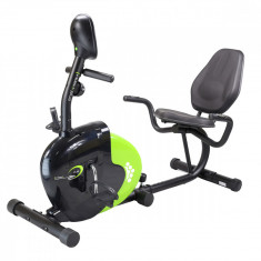 Bicicleta Magnetica Recumbent HMS R9259 PLUS, negru-verde foto