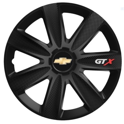 Set 4 Capace Roti GTX Carbon Negru R17, Pentru Chevrolet foto