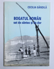 BOGATUL ROMAN-SAT DE CANTEC SI DE DOR de CECILIA GANDILA , 1995 , DEDICATIE* foto