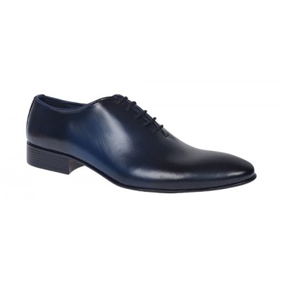 Pantofi barbati eleganti din piele naturala Bleumarin 024BLU foto